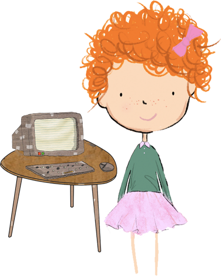 illustration of girl wearing a tutu